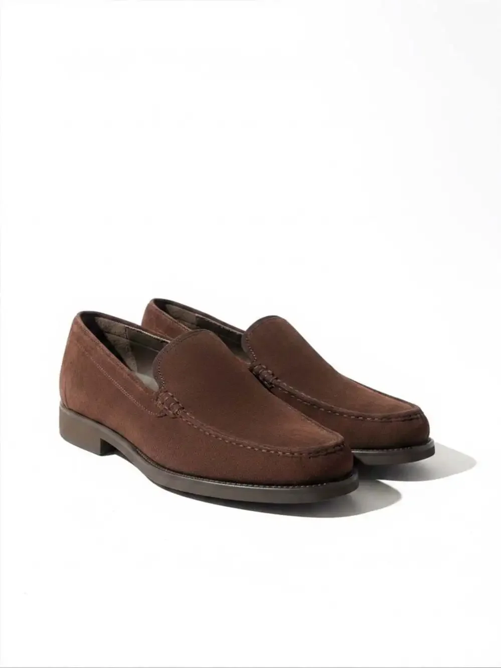 VTG Hush Puppies Brown Suede Slip-On Loafers 6.5 M